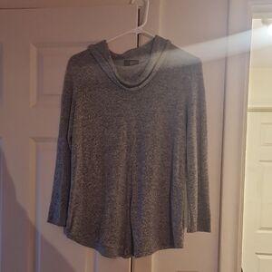 Iz Byer Heather Gray Cowl Neck Sweater